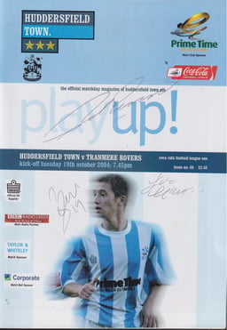 Huddersfield Town v Tranmere Rovers Match Programme 2004-10-19